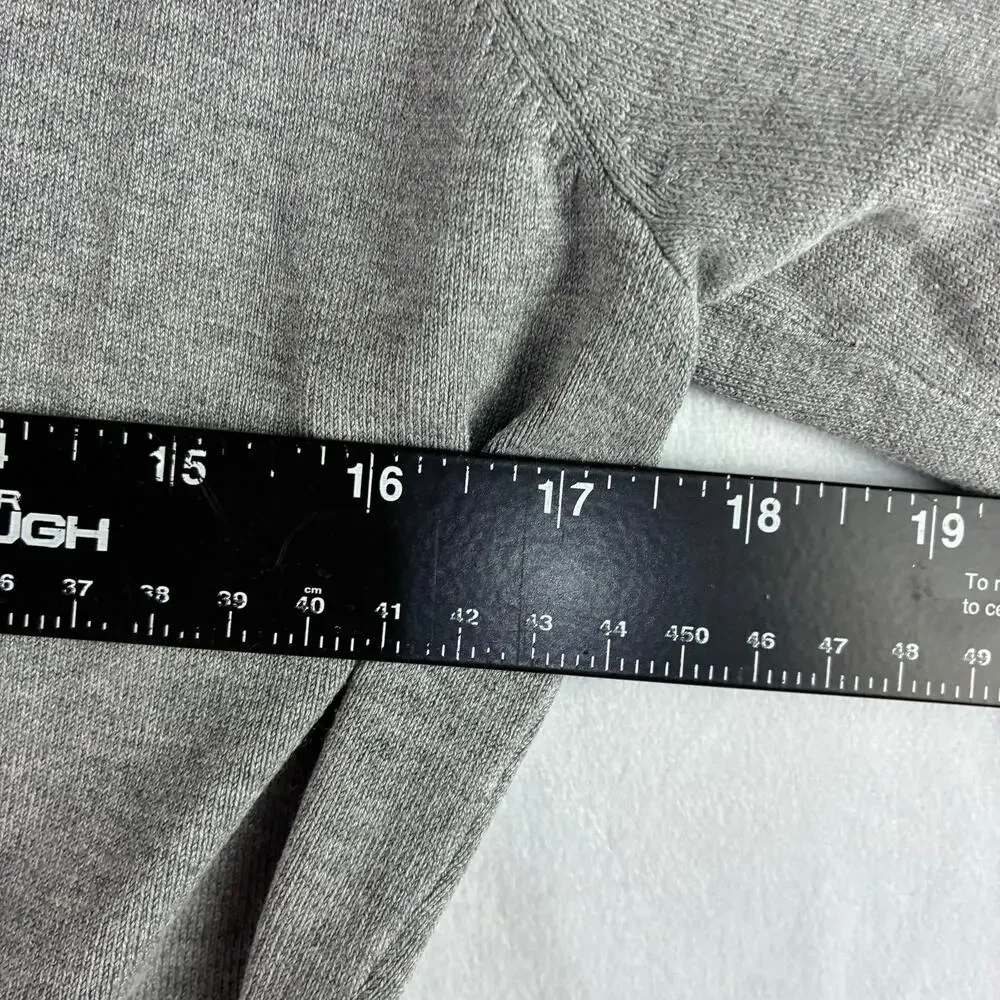 Ann Taylor Crossover Grey Top Women’s Medium Capsule Minimalist Contemporary